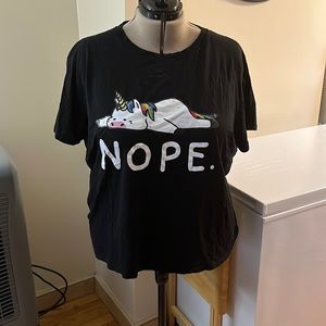 Nope unicorn tee